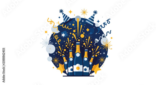 Fotografie Celebration Party New Year Night.