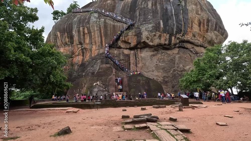 Famous Lion Rock Landmark in Sigiriya Sri Lanka