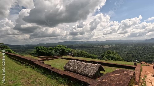 Scenic Landscape from Sigiriya Rock Fortress Sri Lanka