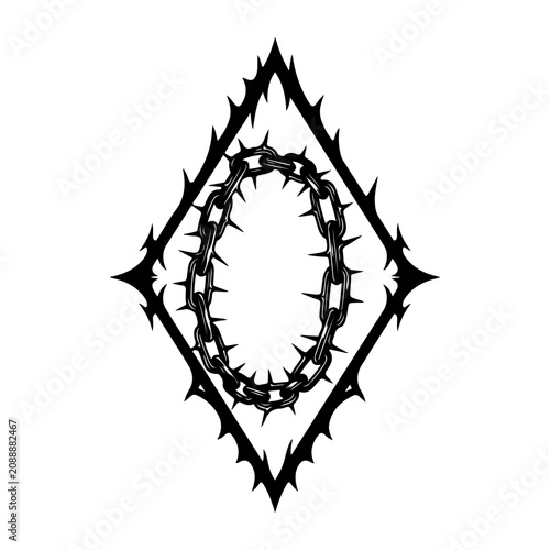 Crown of Thorns Diamond Symbol.