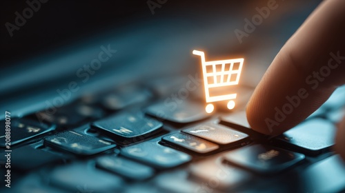 e-commerce add to cart online shopping business technology internet concept