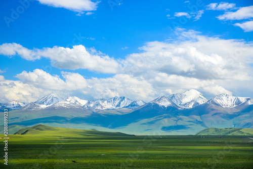 Canvas Print Natural Scenery of Hejing County, Xinjiang, China