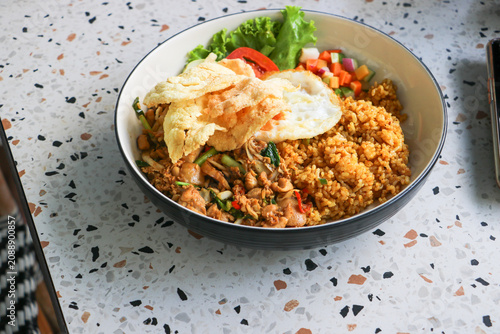 A flavorful plate of classic Nasi Goreng showcasing rich culinary heritage of Indonesia