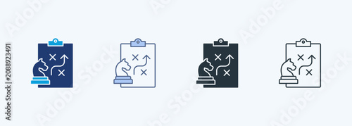 Fotografie Strategy Multiple Style Icon Collection