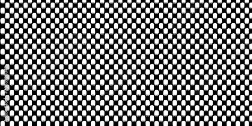 Bilde på lerret Tombstone pattern with black and white coloring repeating design