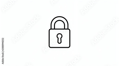 Close-up of a padlock icon on a plain white background, symbolizing security and protection