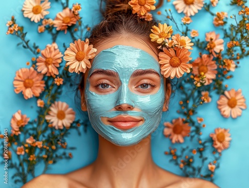 Top view of young woman Transform your daily skincare into a premium professional spa retreat