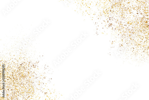 Gold paint splatter , gold paint splash , gold foil splash	