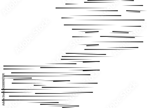 Canvastavla Abstract fast moving horizontal streaks design graphic