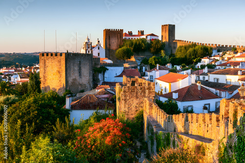 Obidos, a medieval town in Portugal, boasts castle walls and a stunning sunrise view
