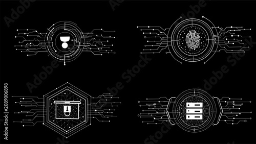 Cyber Security Technology Icon Collection