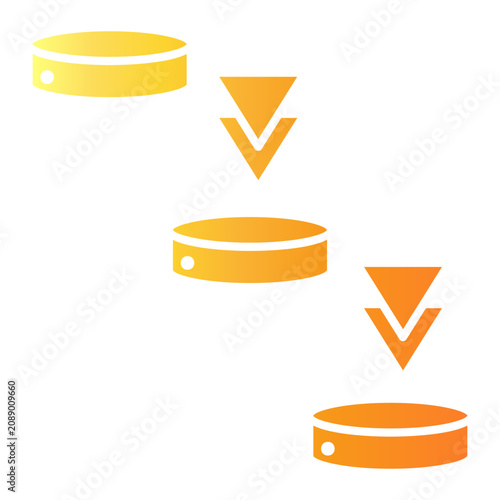 Canvastavla migration Gradient icon