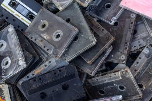 stack of cassette tapes