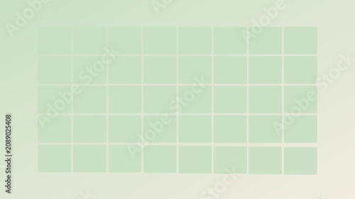 Minimalist green gradient animation 4k background, with animated abstract, grid pattern motion