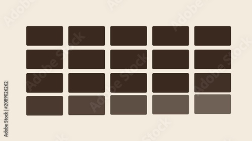 Minimalist loading animation with rectangular grid pattern and smooth color transition 4k