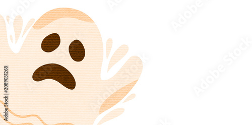 Quadro su tela A scary cute ghost design for your festive halloween project