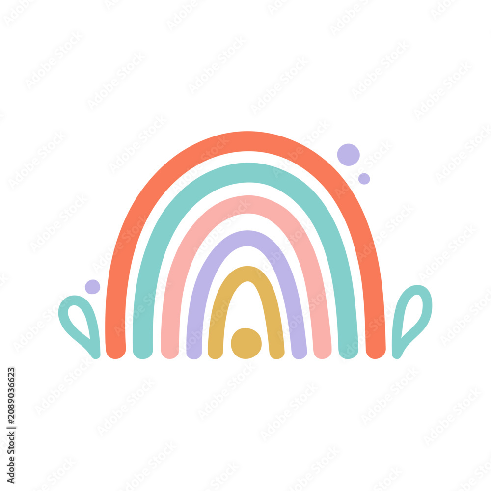 Naklejka premium Colorful Abstract Shape Flat SVG Clipart