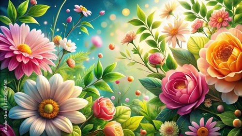 Vector floral background