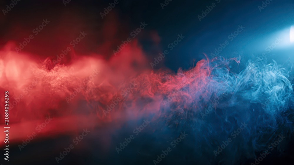 Fototapeta premium Smoke and light abstract background design.