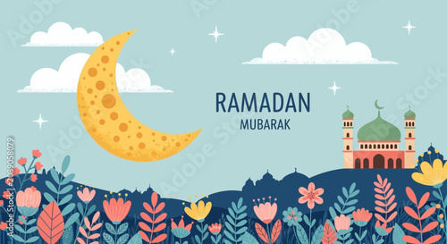Картината върху платно Whimsical vector illustration with playful and imaginative design elements, high-quality digital artwork in EPS format for scalable use in creative posters, books, and greeting card designs