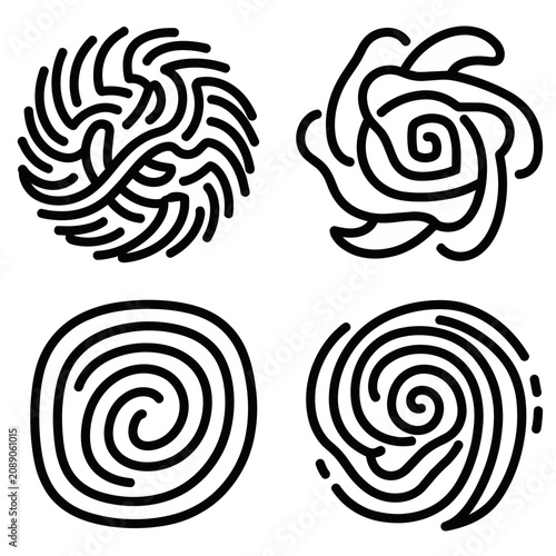 set of vector elements for design