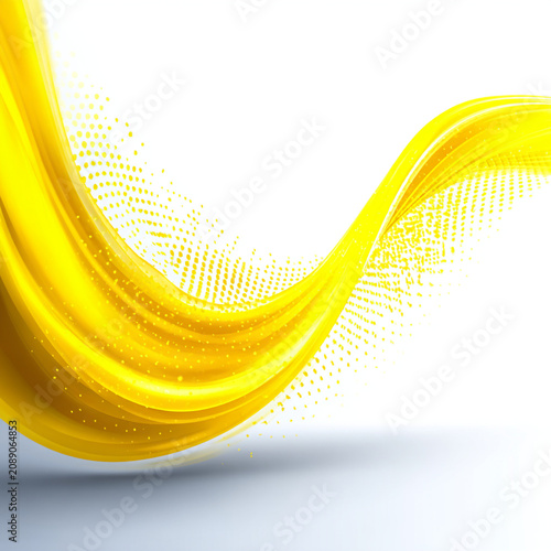 Abstract yellow wave background with dotted pattern abstract background gradient