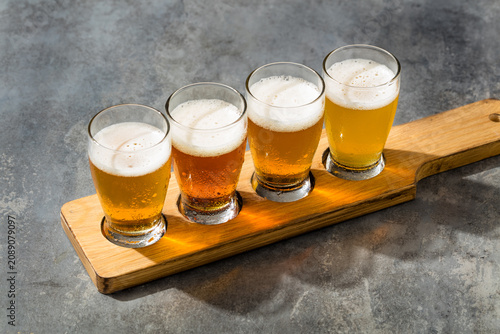 Canvas Print Boozy Refreshing IPA Craft Beer Flight