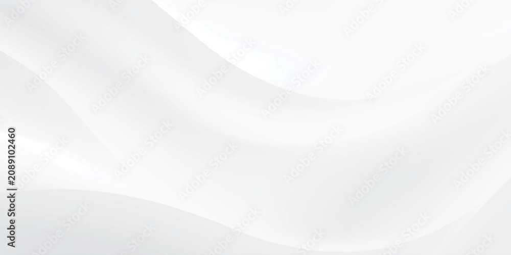 Obraz premium Abstract white smooth fabric waves texture background with elegant luxury silk satin curtain or soft cloth fold.