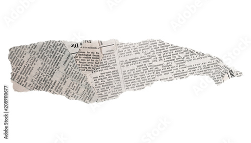 Torn Newspaper Clipping