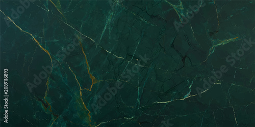 Dark green marble stone texture background with natural white and yellow veins perfect for modern digital art wallpaper
