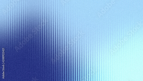 Canvastavla Grainy linear distortion blurring a vibrant blue and cyan abstract background for professional presentation slides