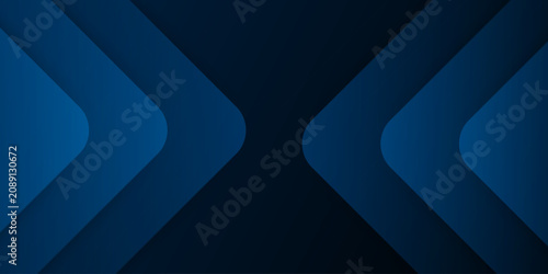 Abstract dark blue geometric background with overlapping chevron layers and modern minimalist design