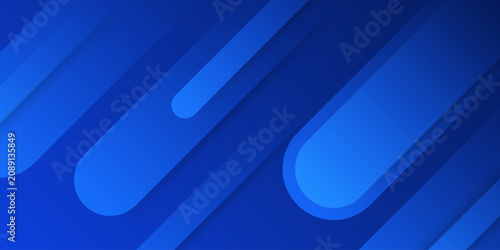 Принти на полотні Dynamic abstract blue background with modern gradient shapes, perfect for techno