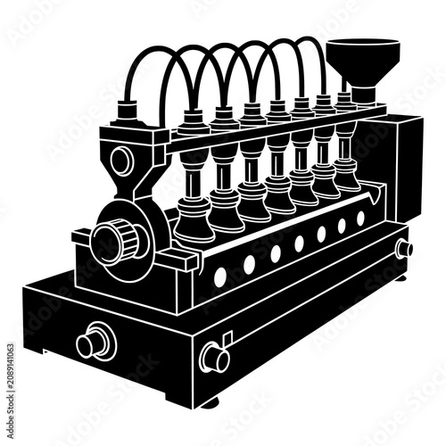 Industrial manufacturing machine for automated production line processing.