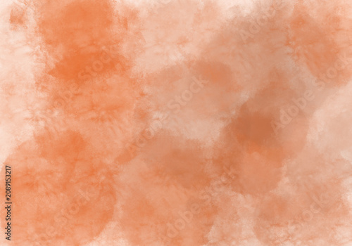 orange foggy bleeding watercolor background