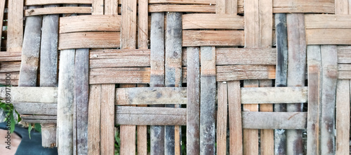 texture of a bamboo mat