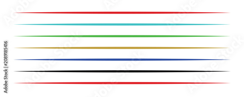 Tableau sur toile thin horizontal lines pack ,thin lin horizontal with color variation