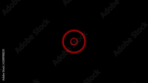 radio wave and voice recording podcast mic microphone button icon animation. Audio microphone icon animation. 4k technology, interface, symbol, control, 