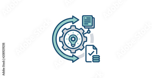 Business Workflow Gear Icon