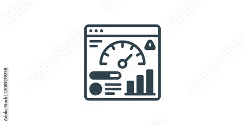 Website Performance Dashboard Icon
