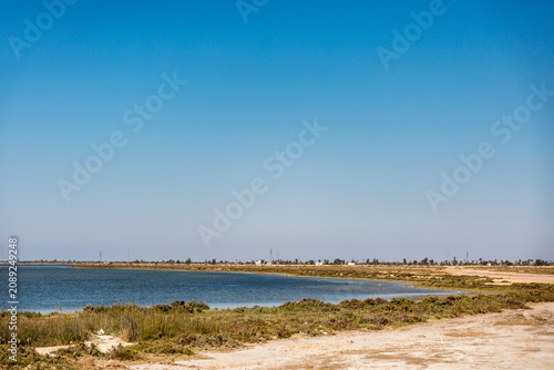 Old boat on the shore of Djerba