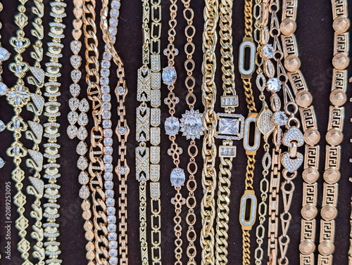 Opulent Gold Bracelets: Diverse Gemstone Jewelry Collection