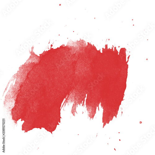 Bold Red Paint Splash on Black Background