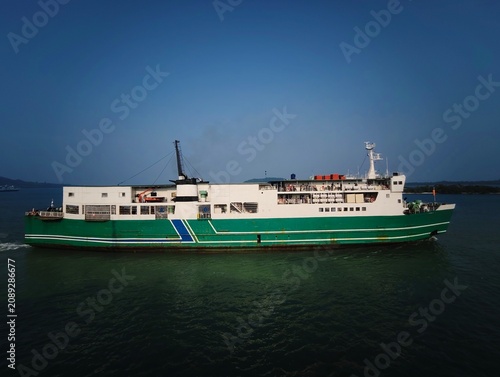 cargo ship in port