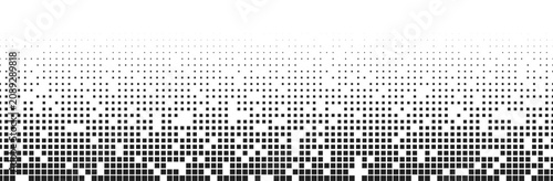 Tableau sur toile Retro 8-bit dissolving square gradient background