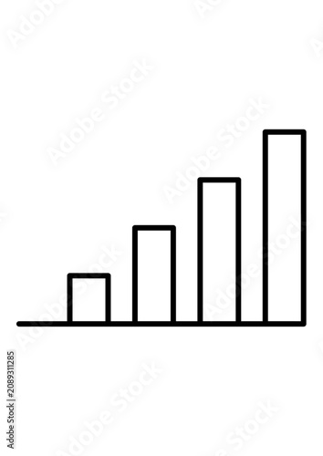 business graph with arrow