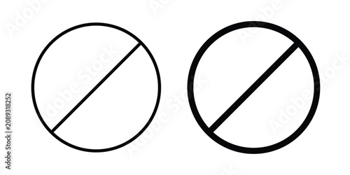 Bild auf Leinwand Ban Sign