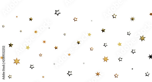 Elegant gold stars scattere...