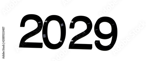 Futuristic 3D numbers repre...