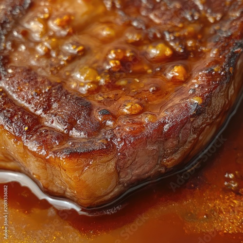 Perfectly Grilled Steak with Juicy Texture.